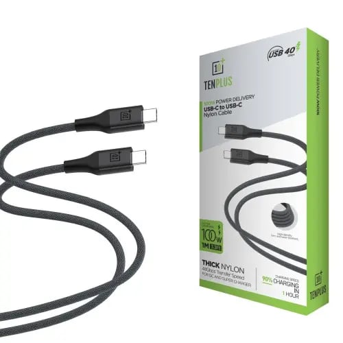 كيبل تايب سي الى تايب سي 100واط T3502