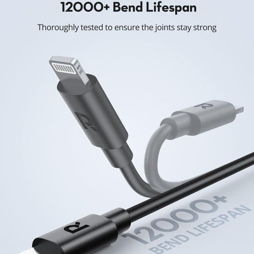 راف باور - شاحن سيارة بقوة49 واط + كيبل بي دي ايفو...