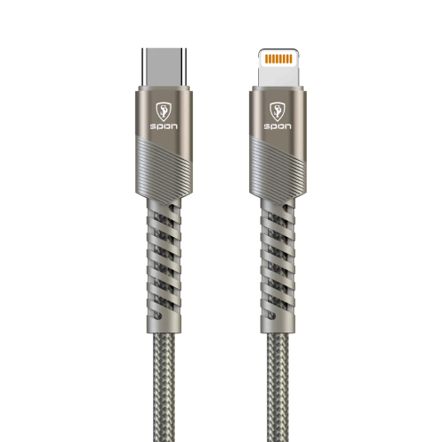 كيبل قماش Lightning PD بطول 2 متر - قوة 35 واط