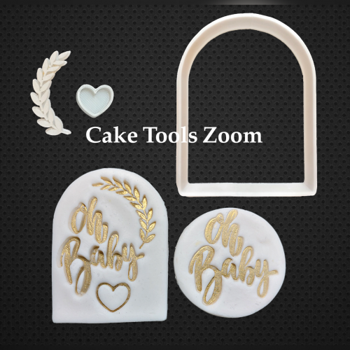 قطاعة قوس و سنبلة - قلب - oh baby