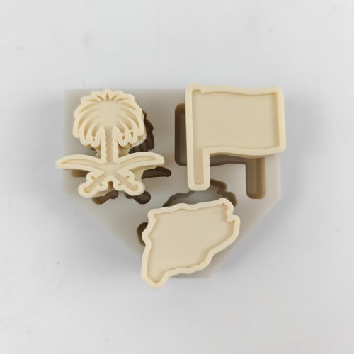 قالب اليوم الوطني السعودي صغير علم و نخلة و خريطة...