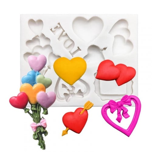 سيليكون قلوب منوع