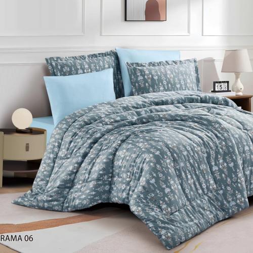 Ramadan double 6 pieces printed cotton bedspread