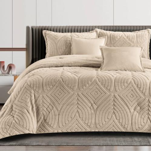 مفرش مخمل شتوي تيلا 6 قطع