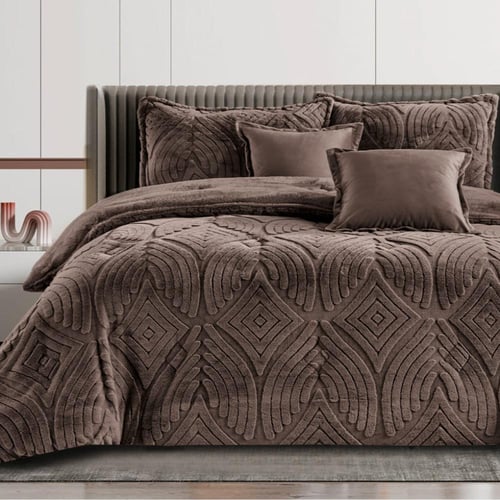 مفرش مخمل شتوي تيلا 6 قطع