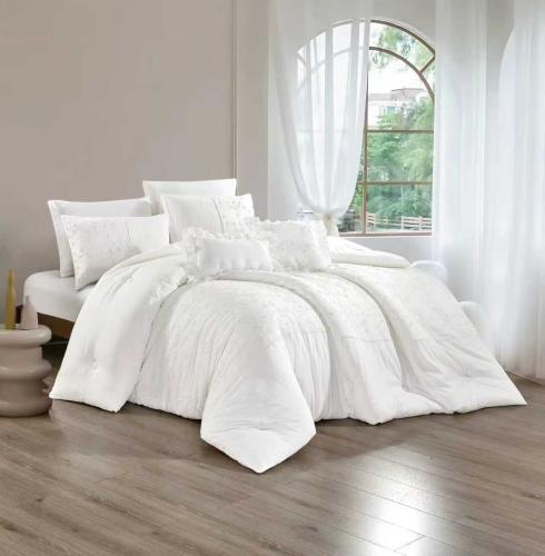 Double wedding bedspread 8 pieces