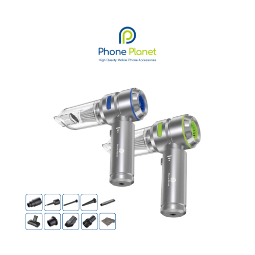 مكنسة محمولة للسيارة من Phone Planet – شفط قوي + 1...