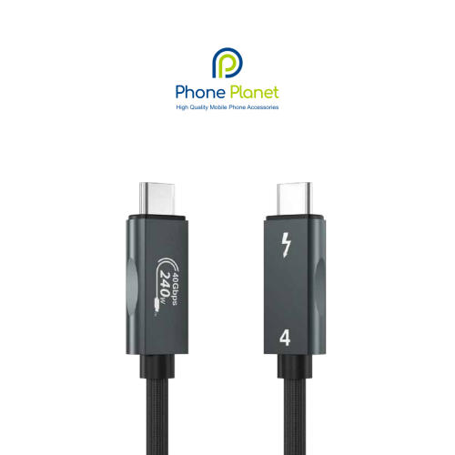 ابل Thunderbolt 4 بسرعة 40Gbps وشحن 240 واط – كابل...