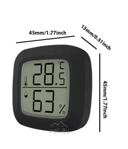 مقياس حراره ورطوبه مع مغناطيس