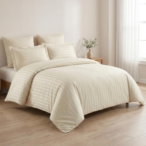 Hotel-style 6-piece cotton duvet set