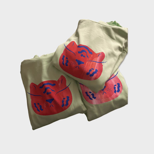 هودي تايقر أخضر أوفر سايز