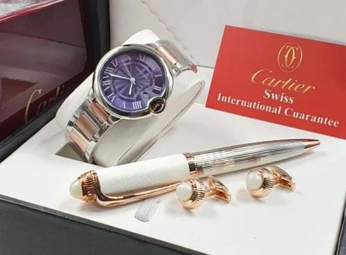 طقم كارتير ساعه قلم كبك