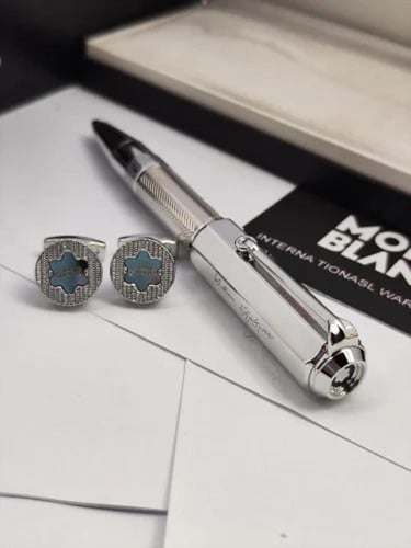 قلم وكبك مونت بلانك الجديد