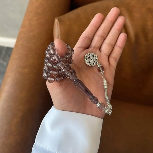 سبحة بكلايت شفاف