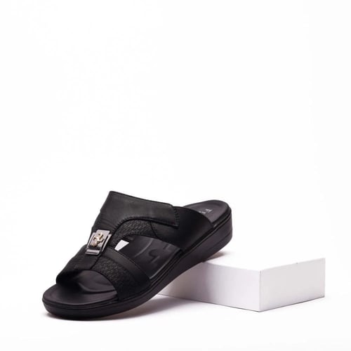 حذاء شرقي طبي جلد أسود H1