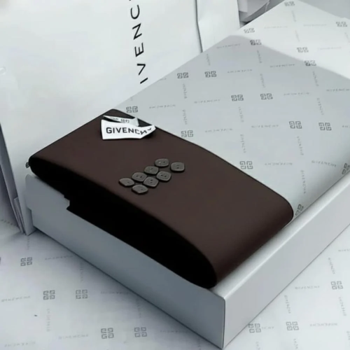 قماش جيفنشي شتوي بني غامق