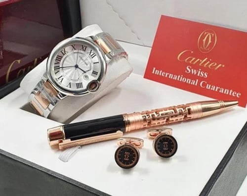طقم كارتير ساعه قلم كبك
