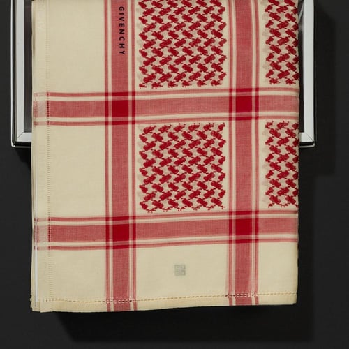 شماغ جفنشي كلاسيك احمر بيج شتوي