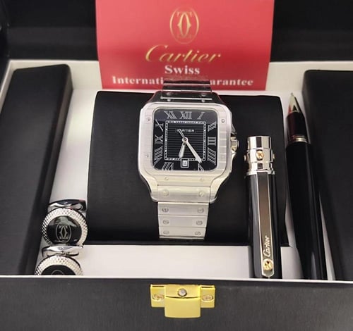 طقم كارتير ساعه قلم كبك