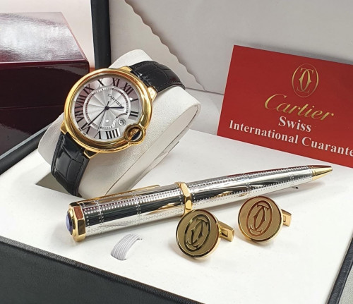 طقم كارتير ساعه قلم كبك