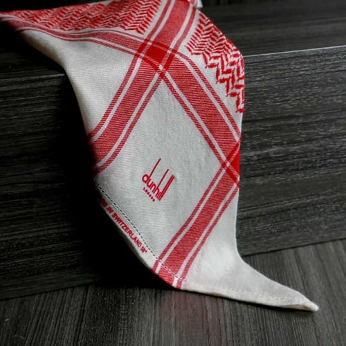 شال دنهل كشميري أحمر بيج