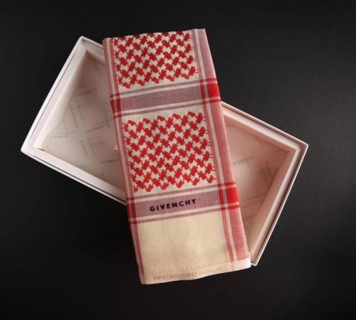 شماغ جفنشي كلاسيك احمر بيج شتوي