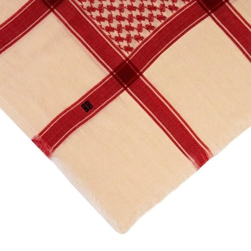 شال جيفنشي احمر بيج صوف