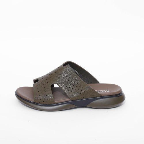 حذاء خليجي طبي زيتي