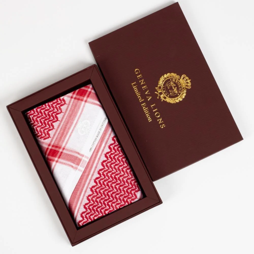 شماغ جينيفا ليونز احمر كلاسيك