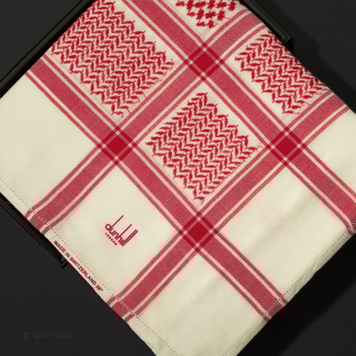 شال دنهل كشميري أحمر بيج