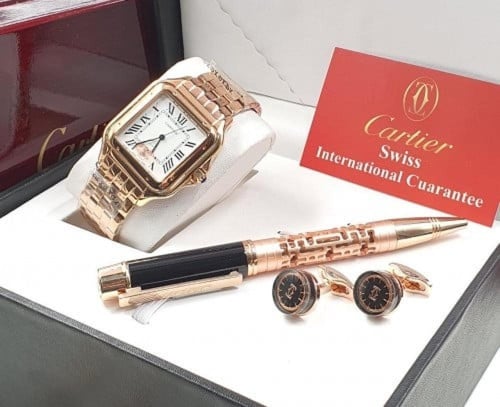 طقم كارتير ساعه قلم كبك