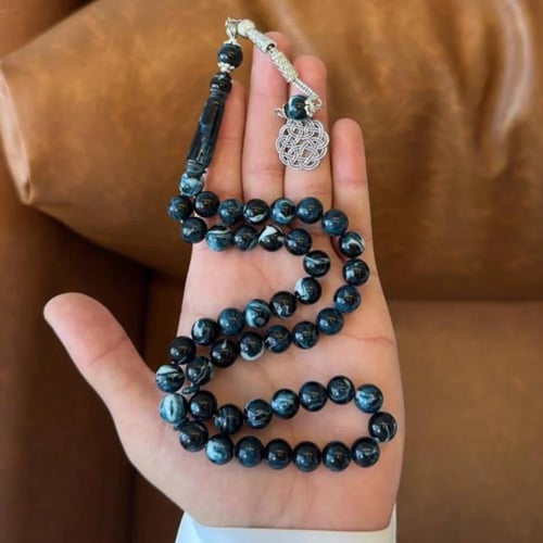 سبحة بكلايت اسود مخلوط