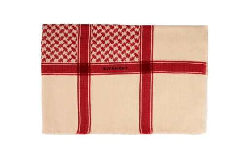 شال جيفنشي احمر بيج صوف