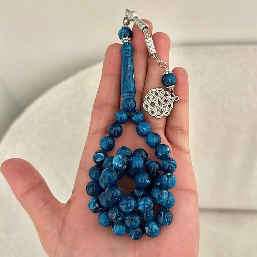 سبحة بكلايت سماوي مخلوط