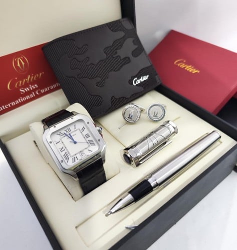 طقم كارتير ساعة قلم كبك محفظة