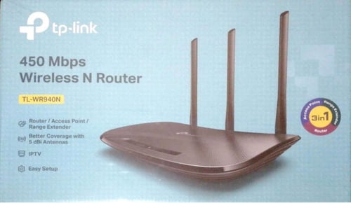 مقوي شبكة tplink موديل TL-WR940N سرعة 450 ميقابايت