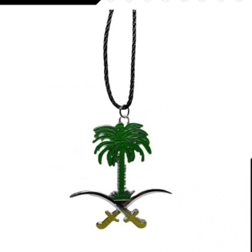 تعليقه سيفين و نخله (فضي-ذهبي)