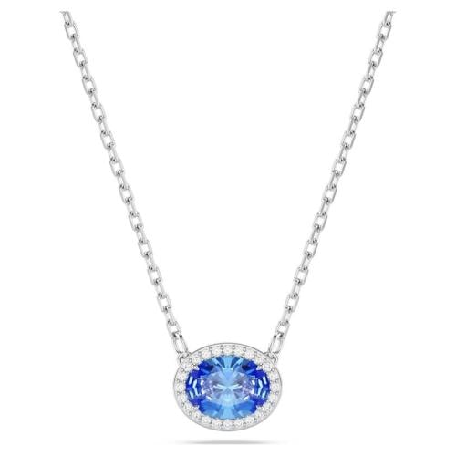 سلسال بكرستال ازرق بيضاوي