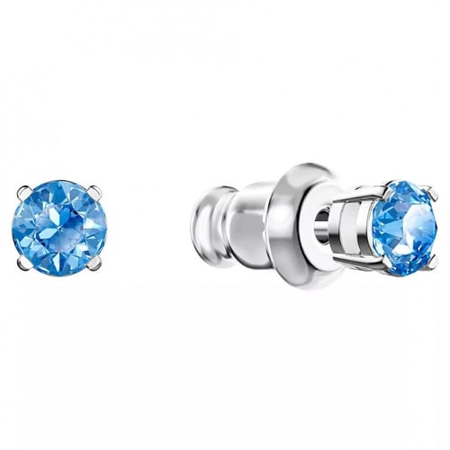 سلسال وحلق بكرستال ازرق متحرك سوارفسكي