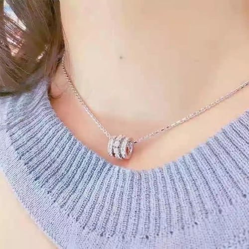 سلسال بحلقة دائريه سوارفسكي