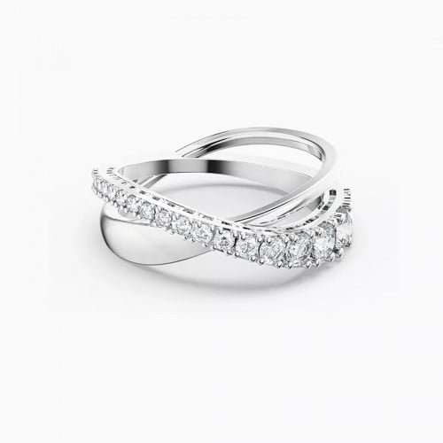 خاتم بكرستال متقاطع من سوارفسكي