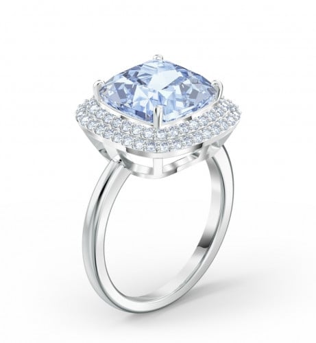 خاتم بكرستال ازرق من سوارفسكي