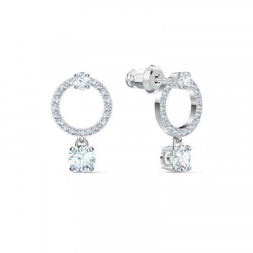 حلق دائري بكرستال متدلي من سوارفسكي