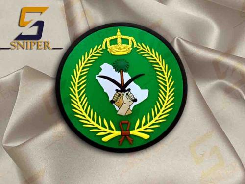 شعار قوة الامن والحماية الخاصة اخضر ملون ملون ربر...