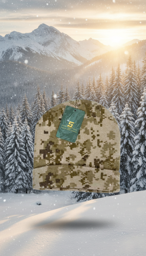 ايس كاب شتوي تمويه ديجتال جيشي