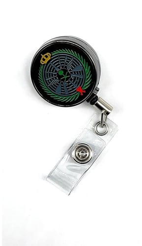 محفظة بطاقة عمل وزارة الدفاع ملون أسود مع تعليقة أ...