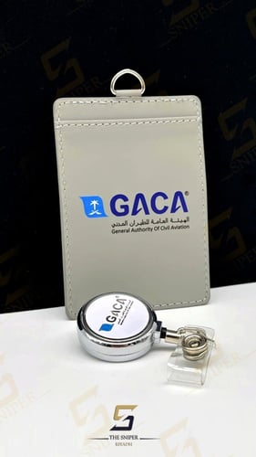 محفظة بطاقة عمل الطيران المدني ( GACA ) مع تعليقة...