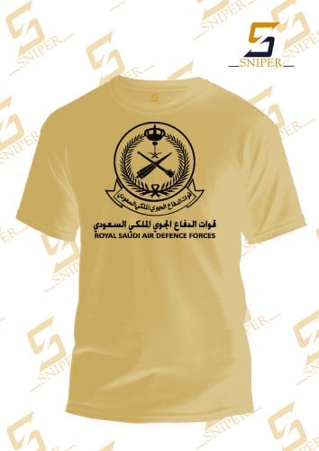 فنيلة بيجي شعار قوات الدفاع الجوي طباعة أسود على ا...