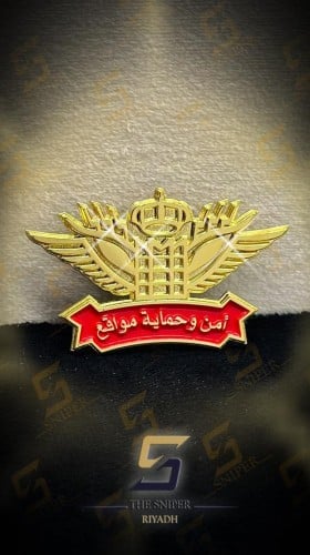 امن وحماية مواقع برج حديد ذهبي مقاس 35x60 mm