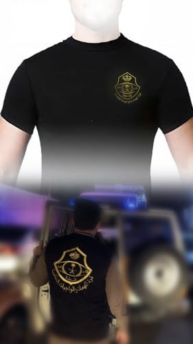 فنيلة اسود قوة المهمات والواجبات الخاصة طباعة ذهبي...